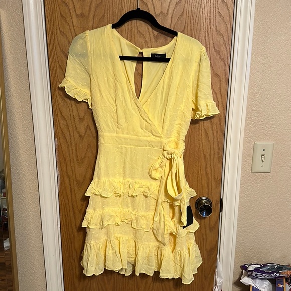 Lulus Mini Ruffle Dress - Picture 3 of 7